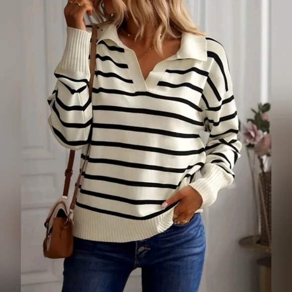 Creams Striped Knit Pullover